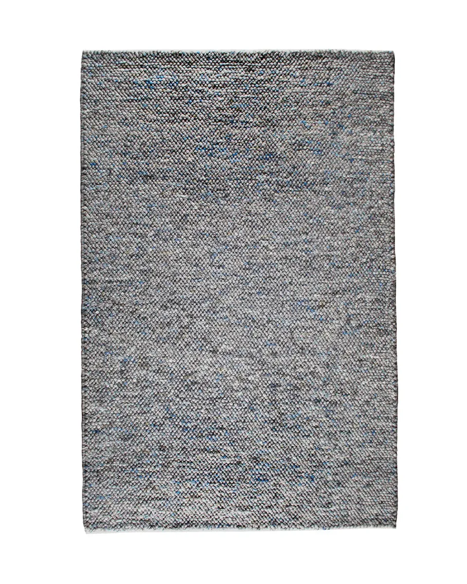 HC Interior Rugs Oxford 2200-030 Teppich Graublau Wolle