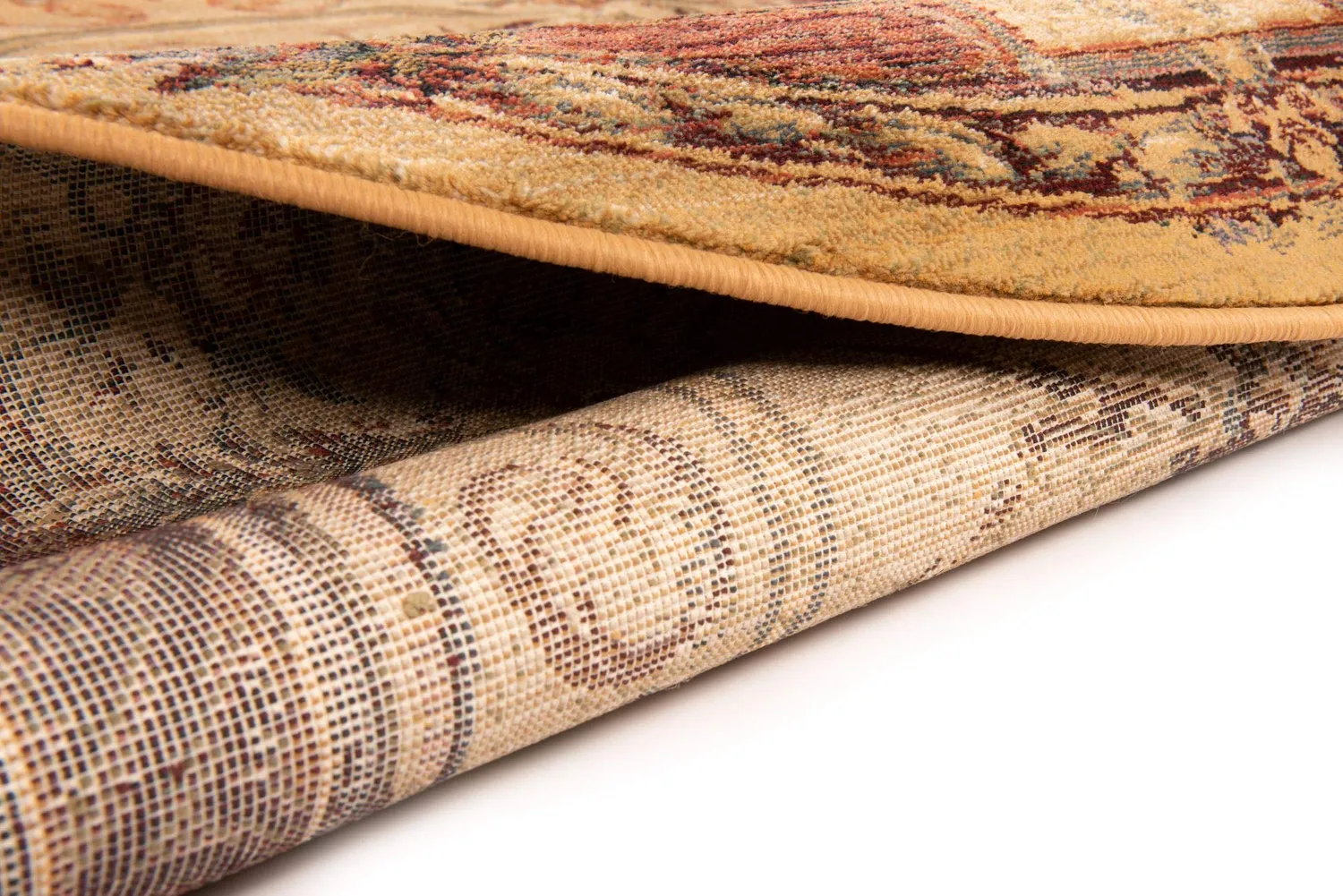 THEKO Gabiro Orientteppich 68x135 Beige-Gold Polypropylen