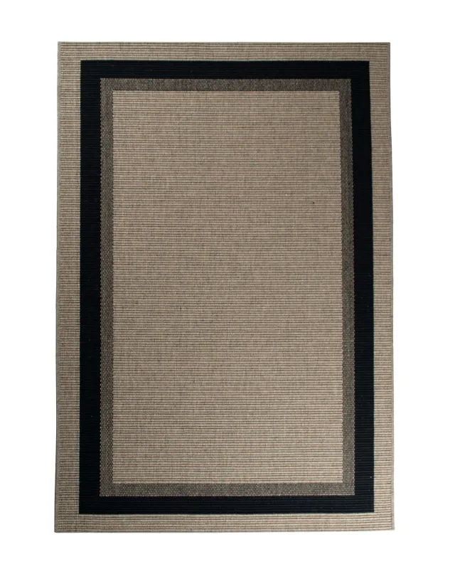 HC Interior Rugs Trinidad 15012-032 Teppich Black rutschfest