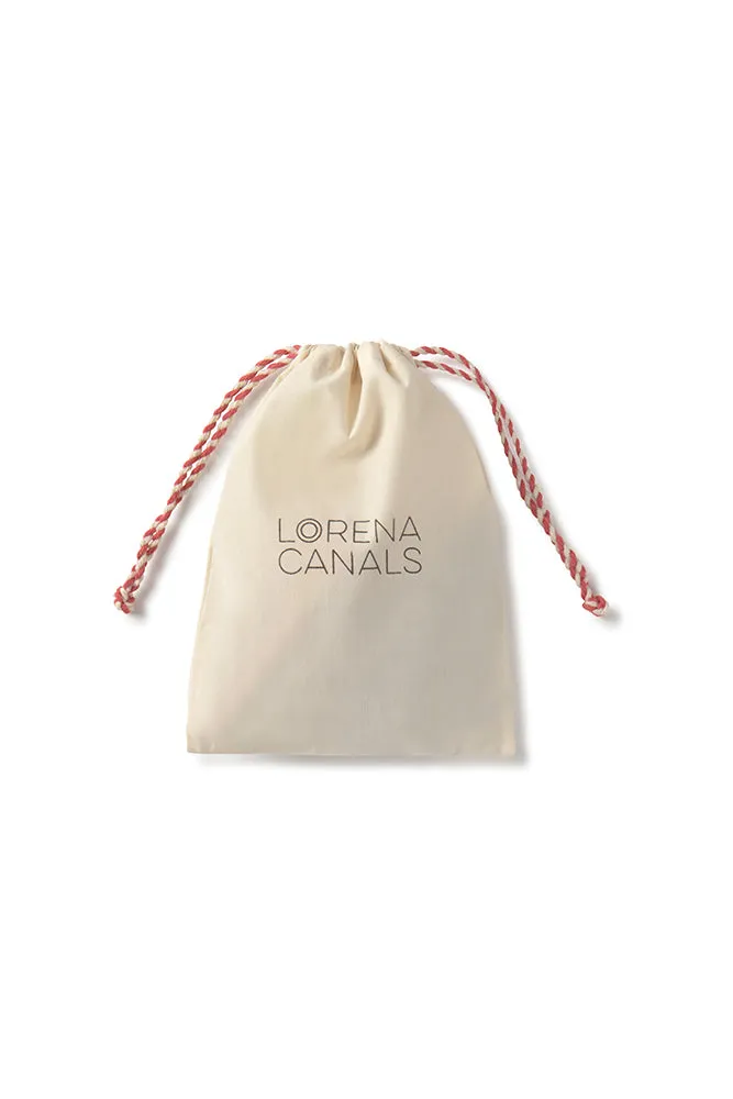 Lorena Canals Candy Cane Christbaumanhänger 4er-Set Filz rot