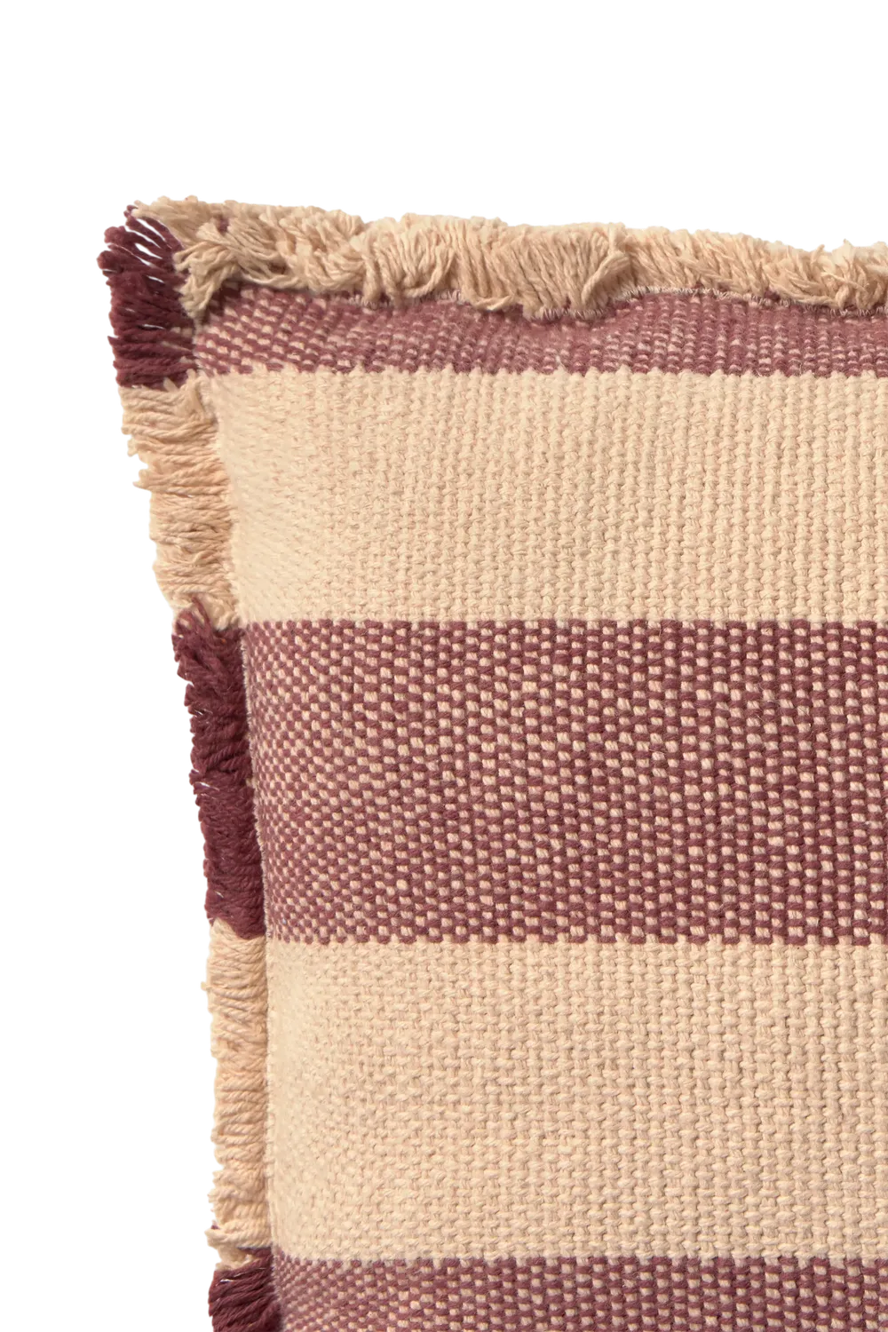 Lorena Canals Lines Marsala Kissen 30x50 Handwebung