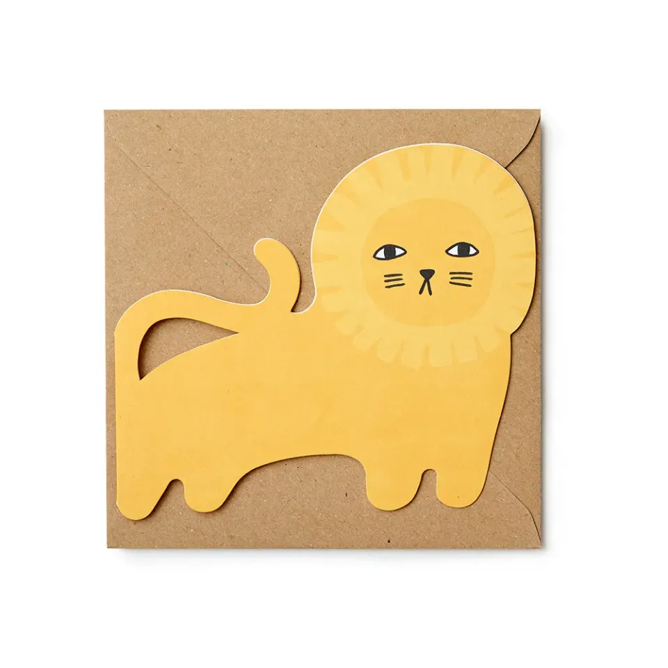 Donna Wilson Richie Lion Grußkarte Löwe 15 cm
