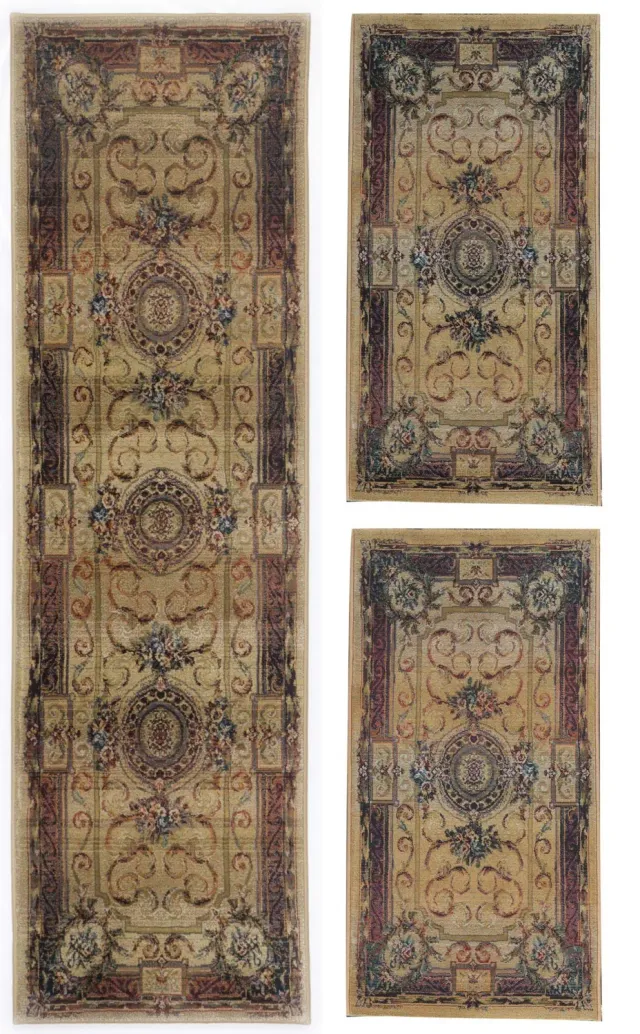 THEKO Gabiro Bettumrandung 68x570 cm Beige Vintage