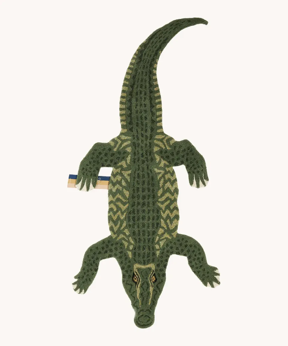 Doing Goods Coolio Crocodile Large Teppich Krokodil Wolle