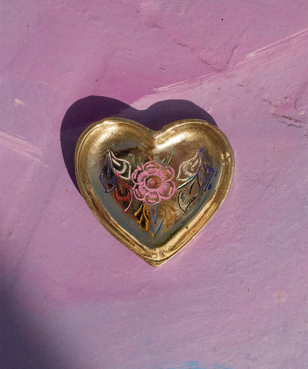Doing Goods Miracle Mila Tablett Herz Gold 7,5x8 cm