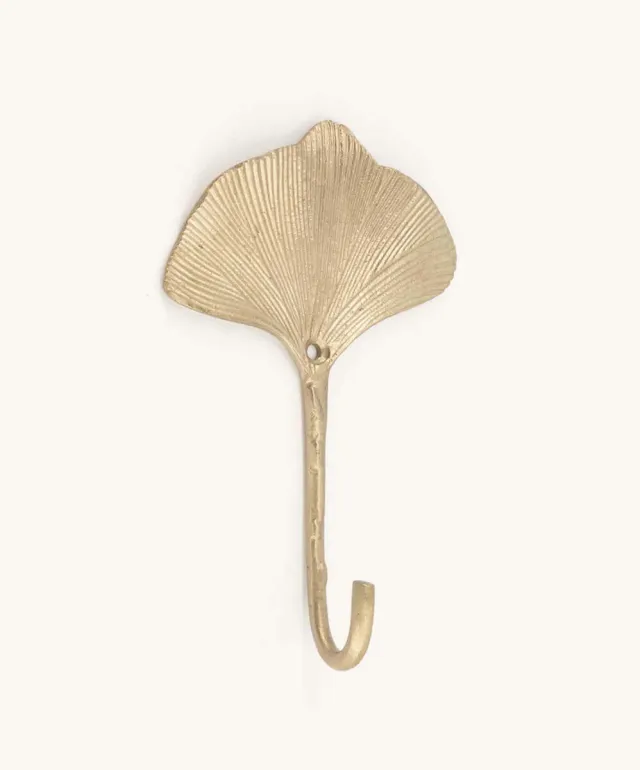 Doing Goods Flora Ginko Wandhaken Messing