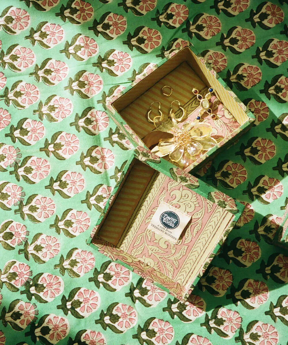 Doing Goods Emma Stoffboxen Set Baumwolle sechseckig