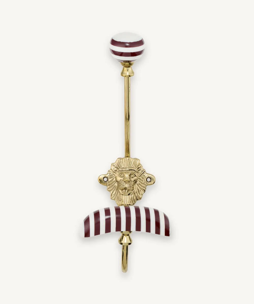 Doing Goods Mighty Lion Wandhaken gold 21 cm Messing
