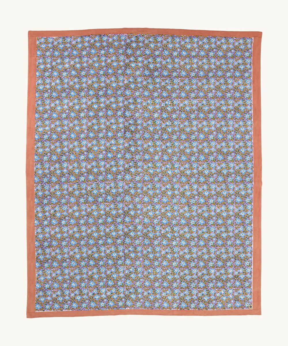 Doing Goods Alyssa Double Plaid Decke mit Beutel Baumwolle