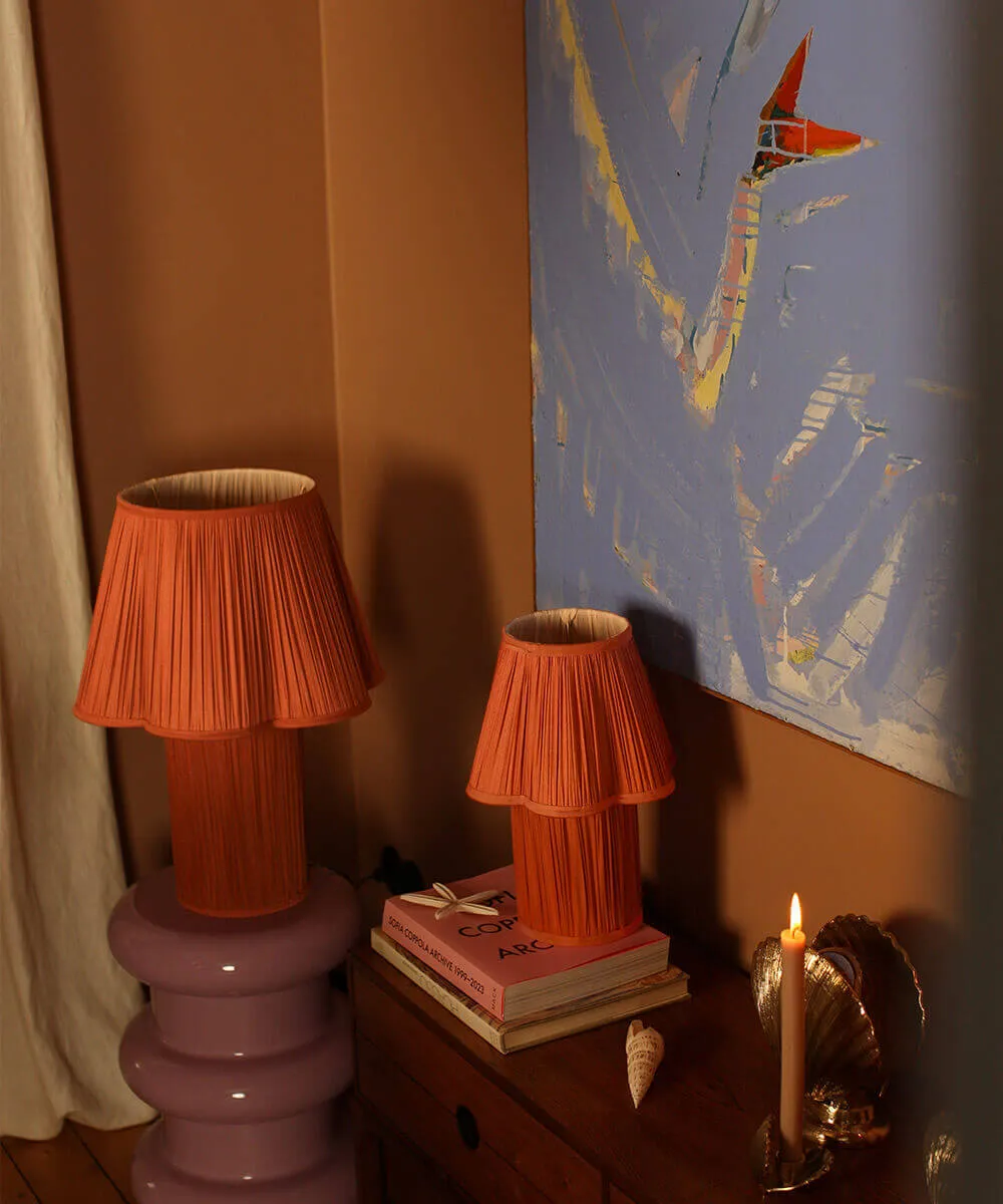 Doing Goods Myra Petite Tischlampe Bronze Seide