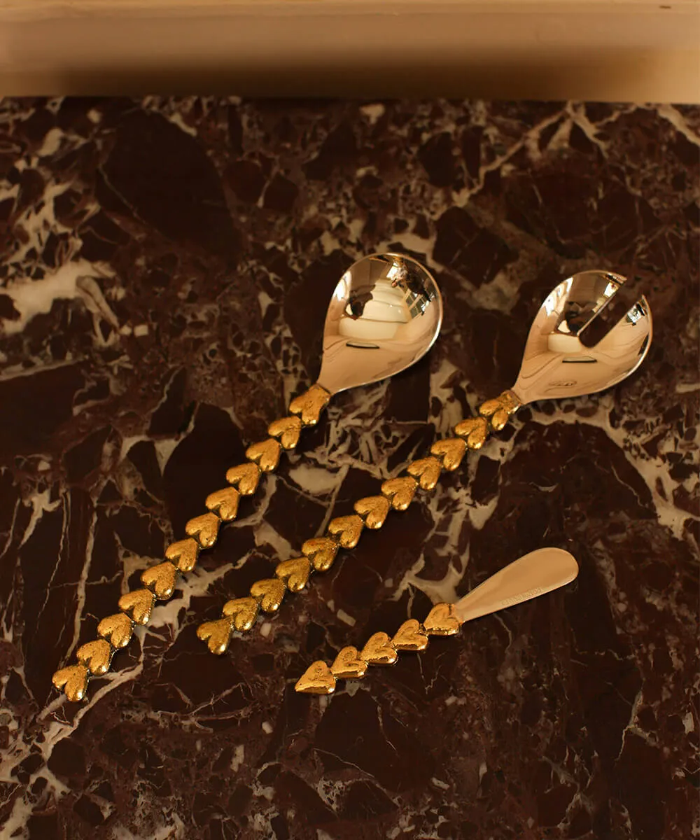 Doing Goods Holly Herz Salatbesteck 25cm Geschenkset
