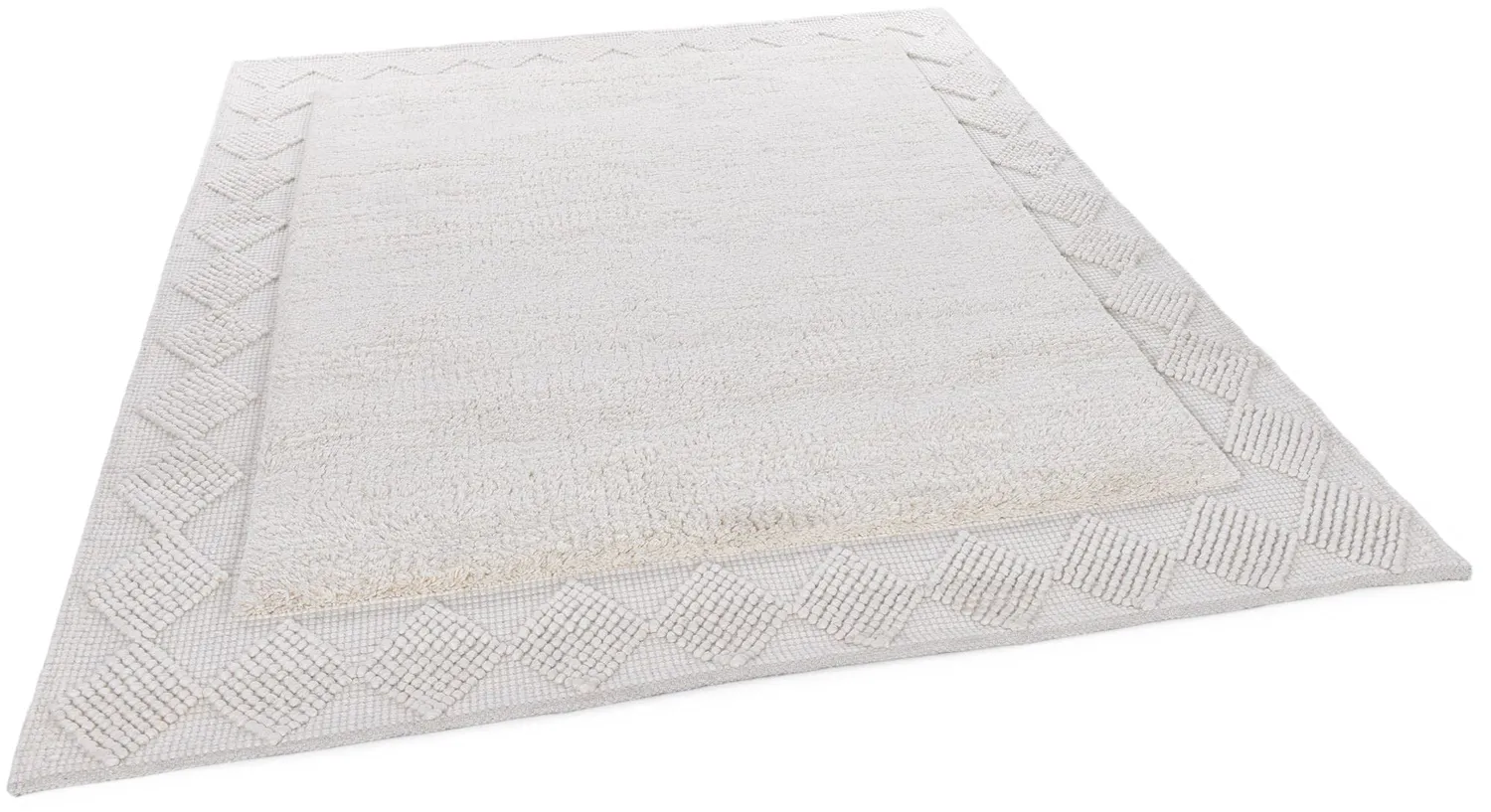 THEKO Bergen Wollteppich Natur 70x140 cm Schurwolle