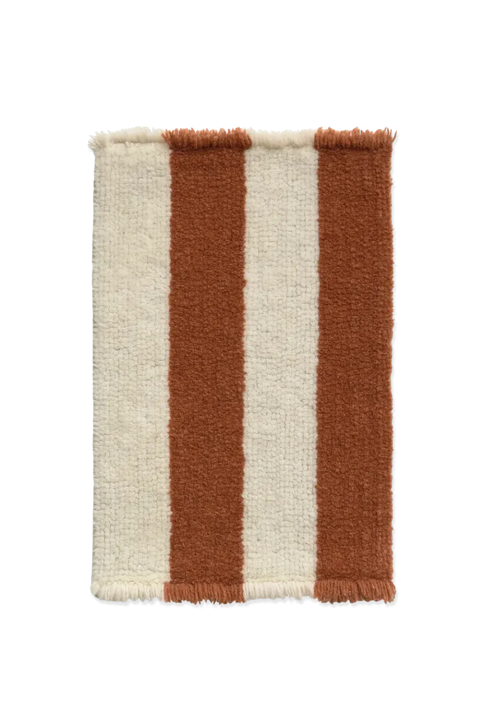 Lorena Canals Cabana Lines Swatch Teppichmuster Wolle Ocker