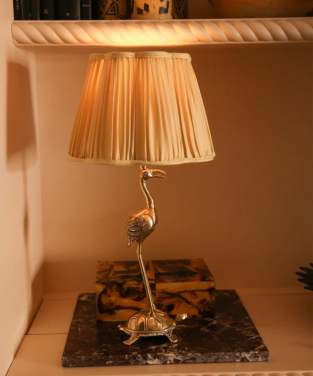 Doing Goods Grue und Tortue Lampenfuß Messing gold 43,5 cm