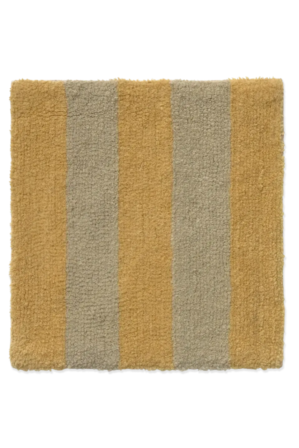 Lorena Canals Cabana Lines Wool Teppichmuster Caramel Moss
