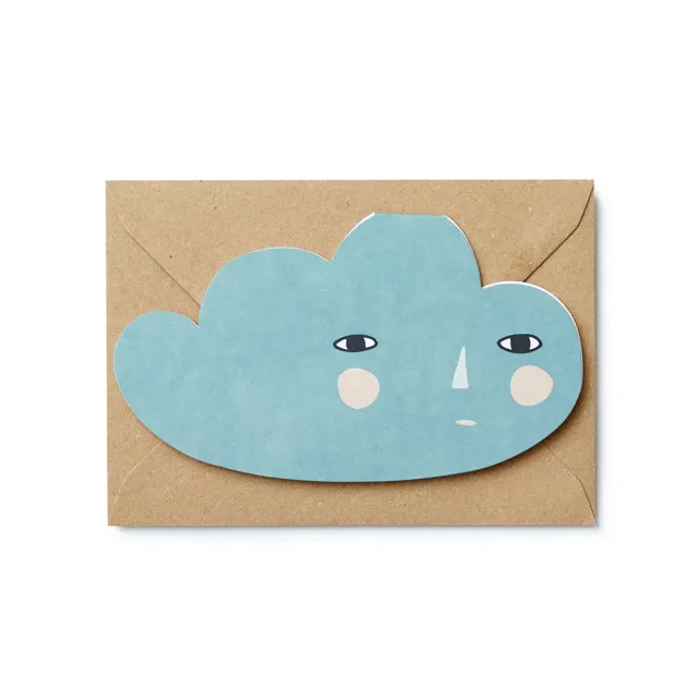 Donna Wilson Cloud Cut-Out Grußkarte Wolke 16 cm