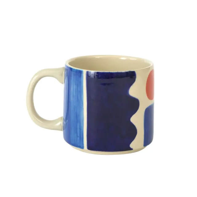 Donna Wilson Sun + Sea Tasse Steingut 14 cm