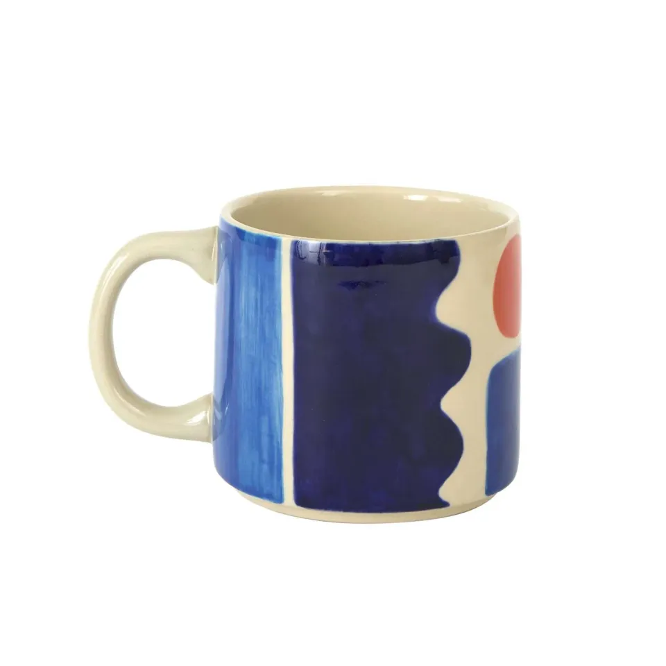 Donna Wilson Sun + Sea Tasse Steingut 14 cm
