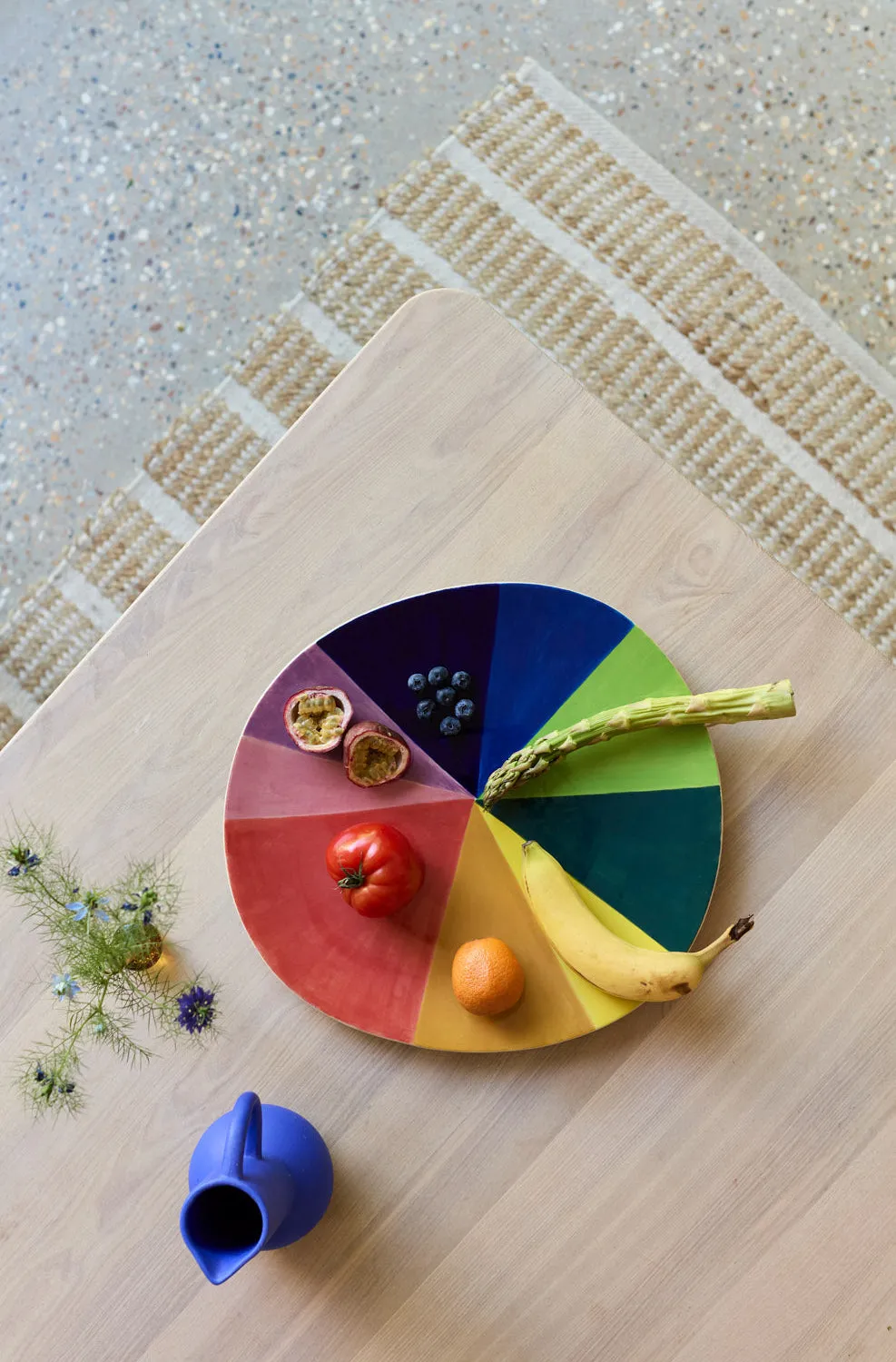 Donna Wilson Colour Wheel Servierplatte Steinzeug