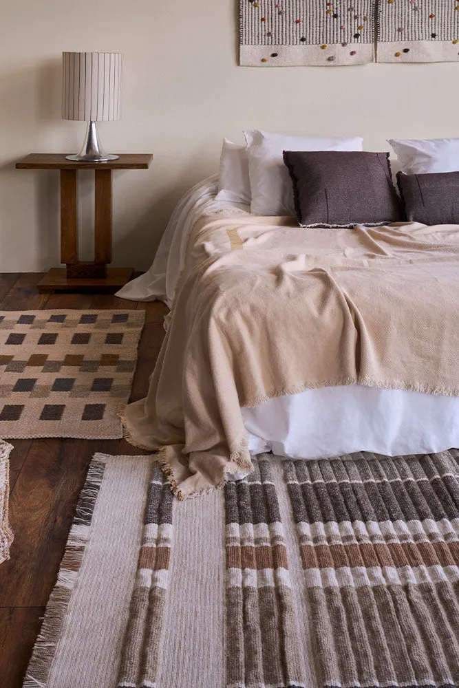 Lorena Canals Columns Natural Handloom-Teppich 140x200 Wolle