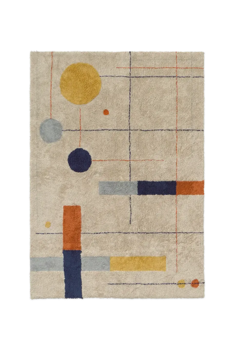 Lorena Canals Geometrical Shapes Waschteppich 120x160 Baumwolle