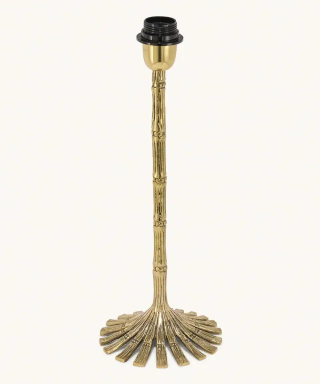 Doing Goods Bambus Lampe 42cm Lampenfuß E27 Natur