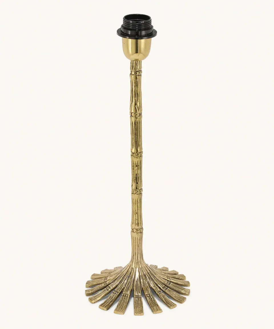 Doing Goods Bambus Lampe 42cm Lampenfuß E27 Natur