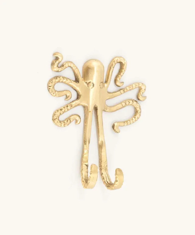 Doing Goods Ella Octopus Wandhaken Messing Oktopus