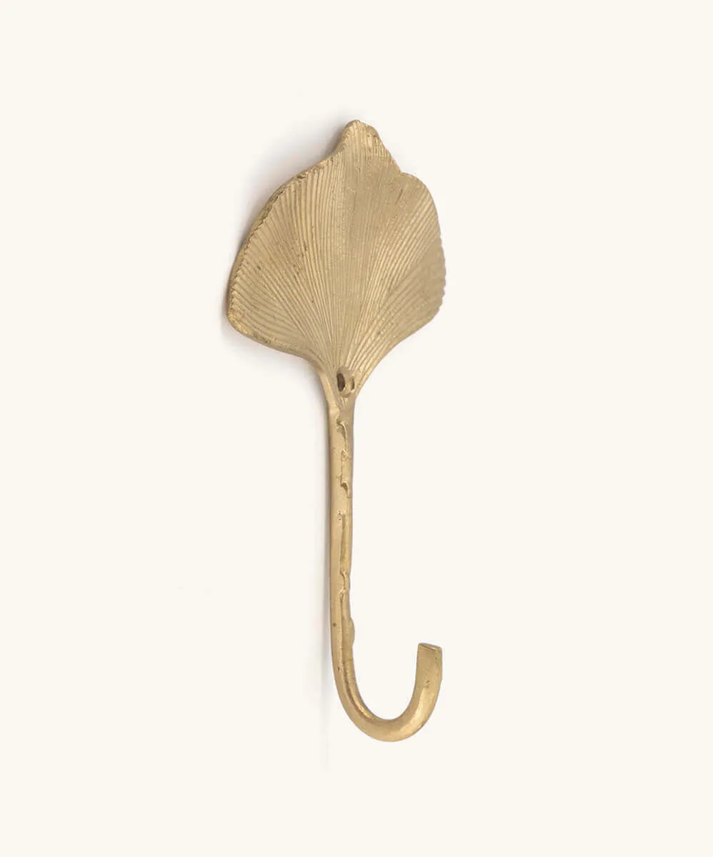 Doing Goods Flora Ginko Wandhaken Messing