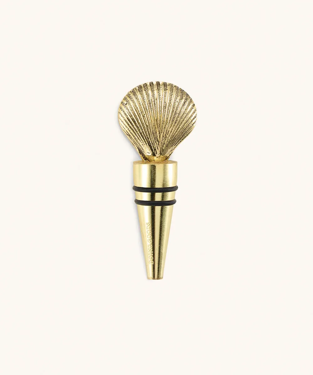 Doing Goods Abby Muschel Flaschenstopfen Gold 9,5 cm