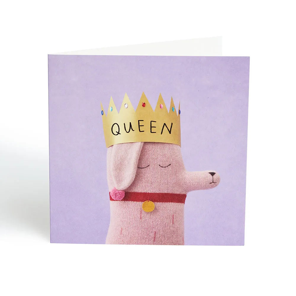 Donna Wilson Patsy Queen Grußkarte 15 cm Recycling