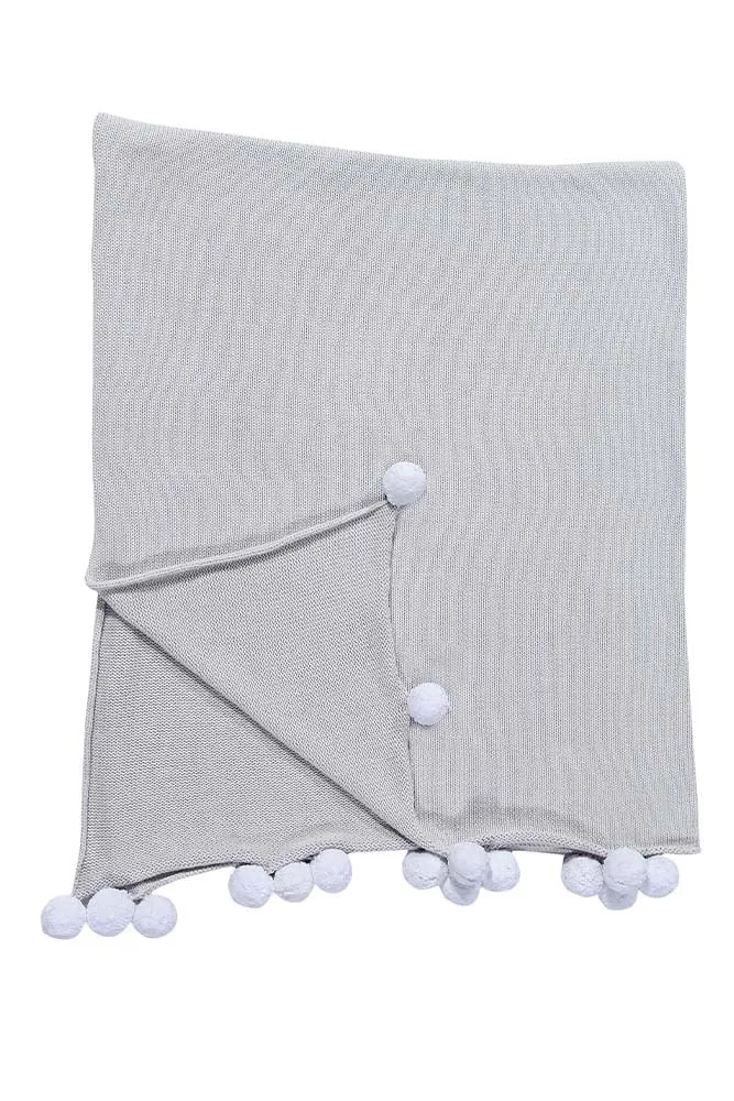 Lorena Canals Bubbly Babydecke 100x120 hellgrau Baumwolle