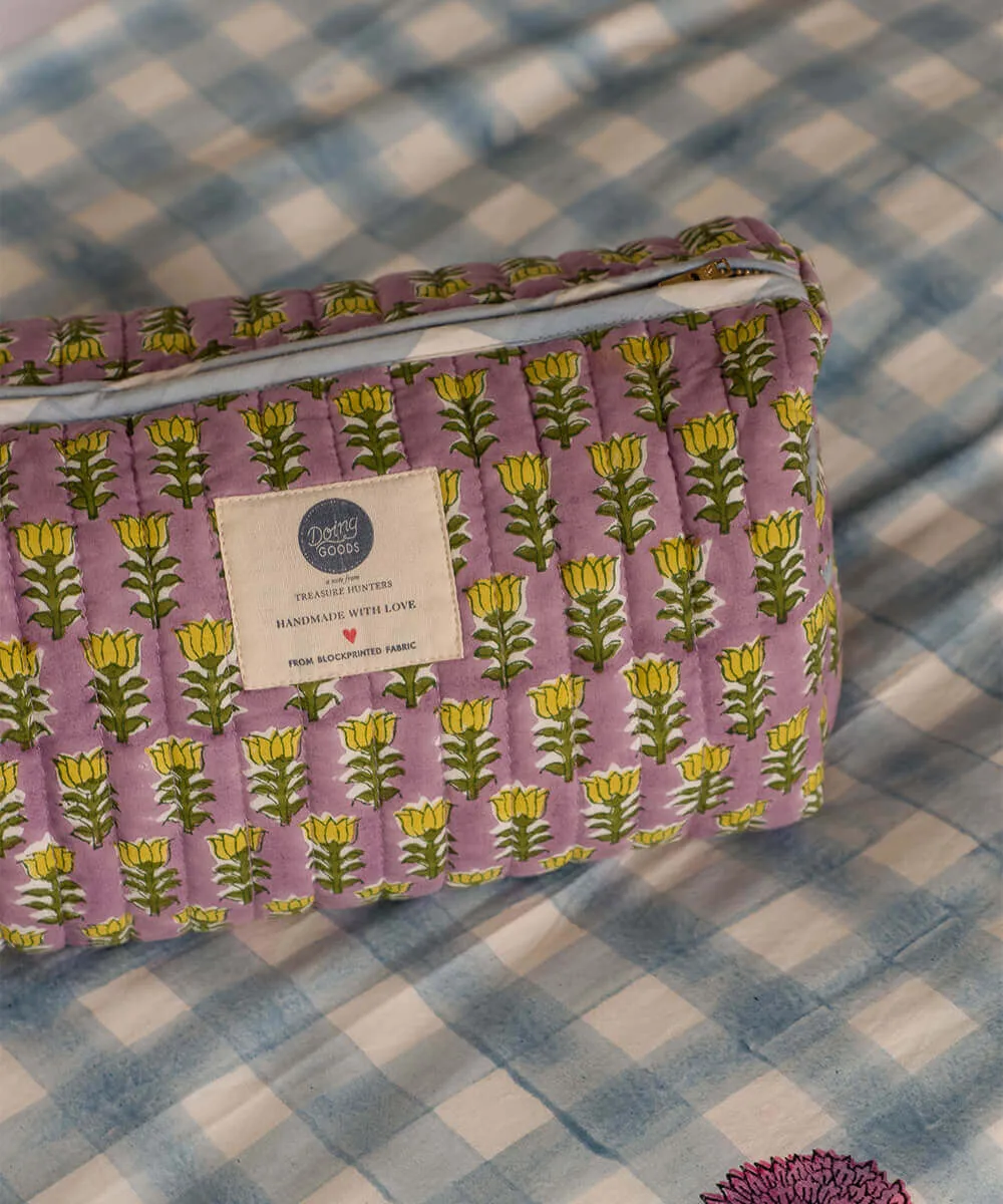 Doing Goods Nova Grande Kosmetiktasche Baumwolle floral