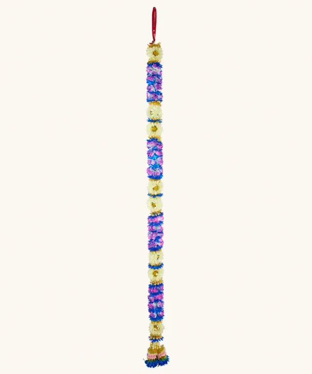 Doing Goods Dalia Delight Girlande Blau 203 cm Stoffblumen