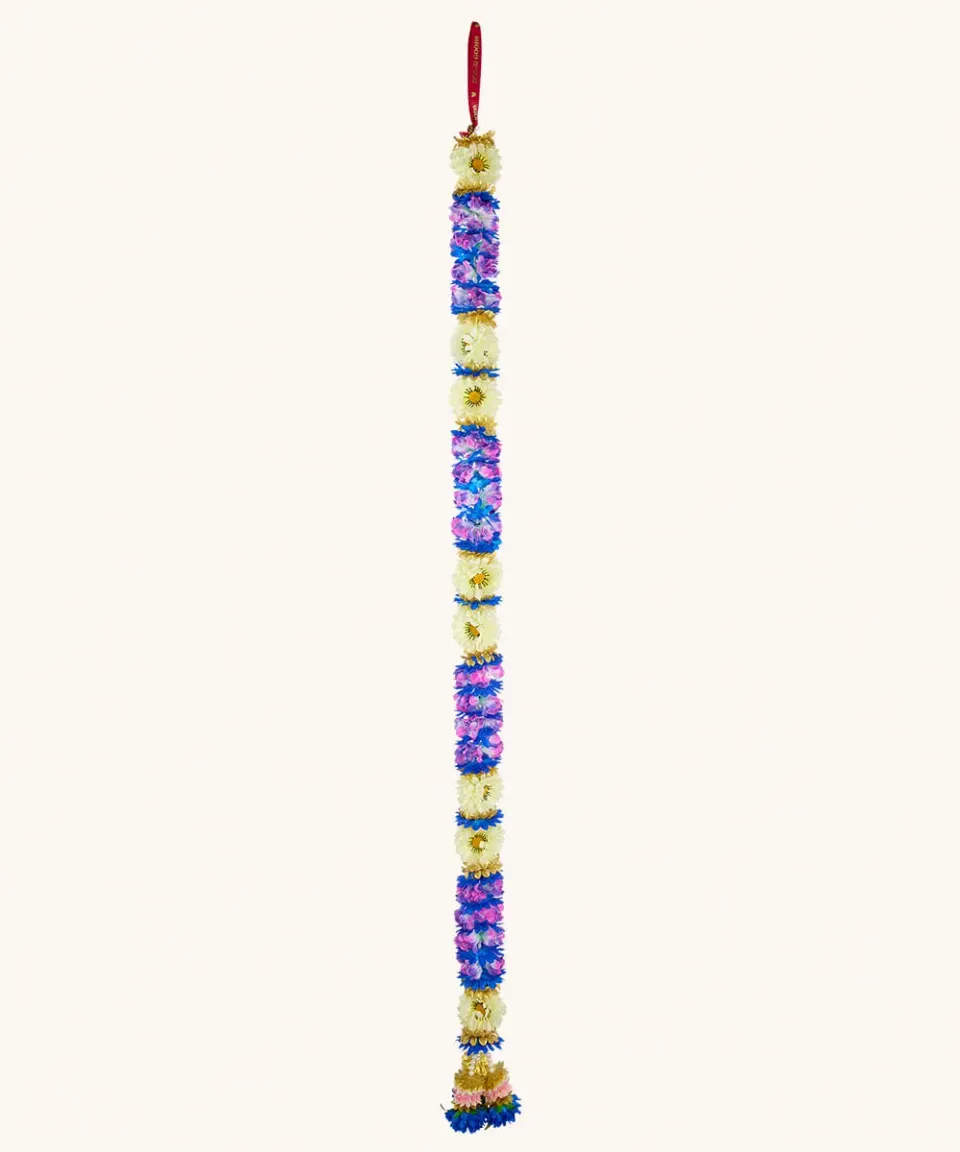 Doing Goods Dalia Delight Girlande Blau 203 cm Stoffblumen