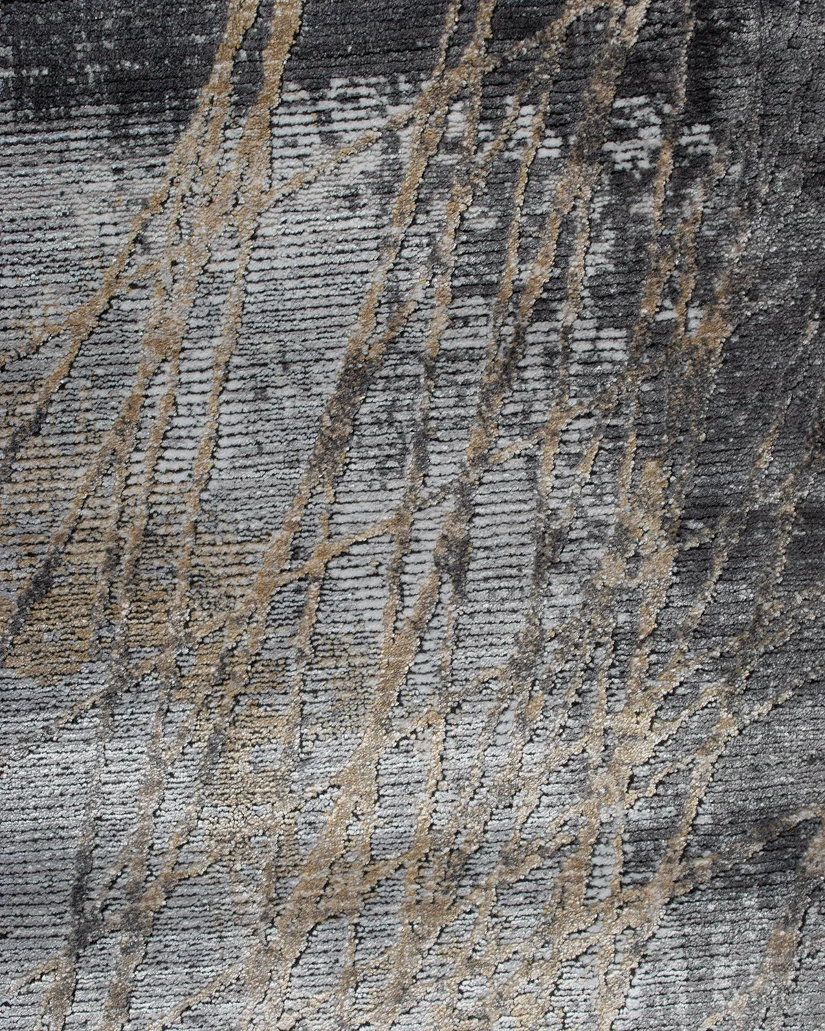 HC Interior Rugs Luton 8100-022 Teppich Grau Viskose