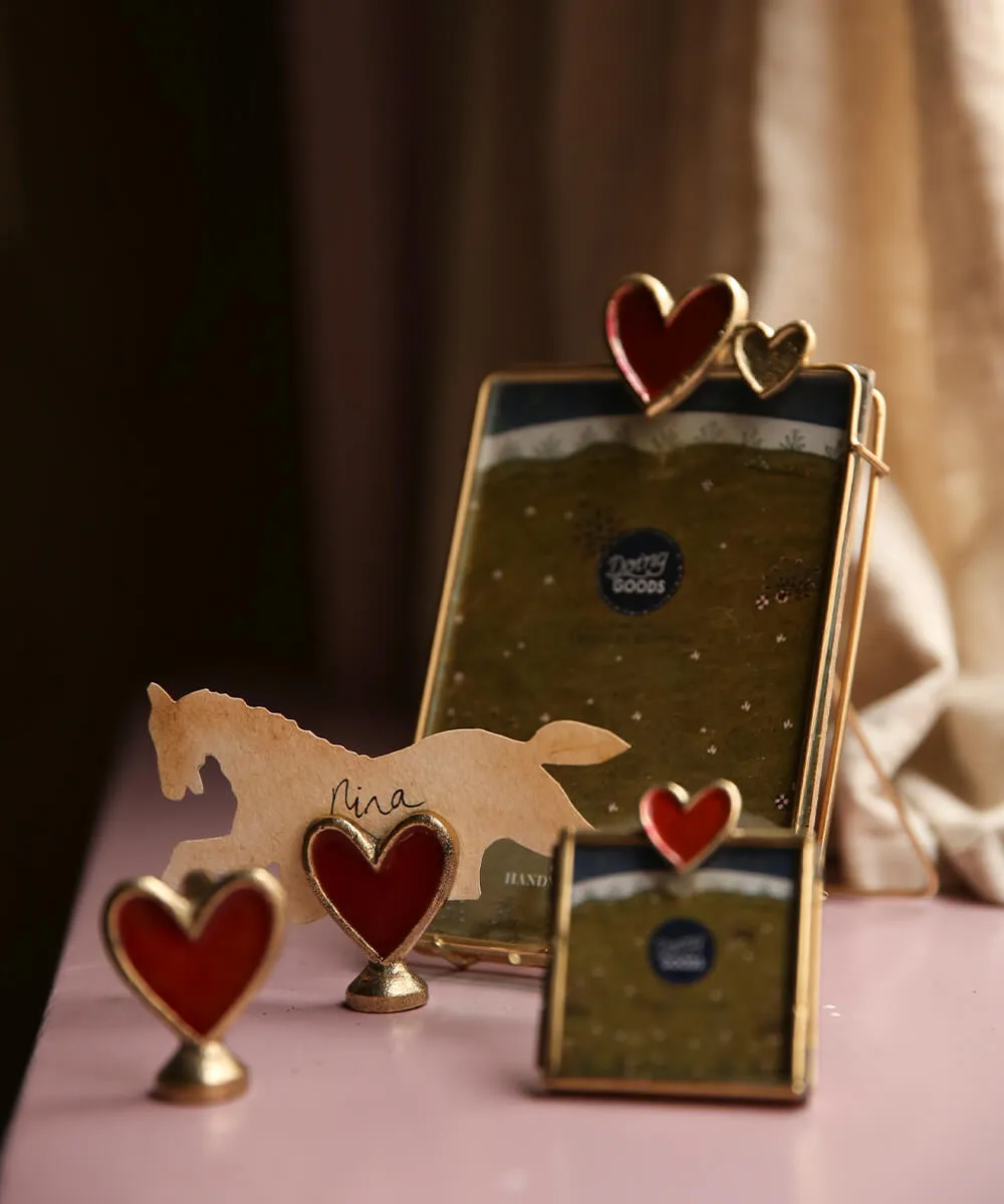 Doing Goods Pyar Herz Memohalter Messing