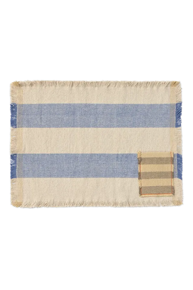 Lorena Canals Pocket Tischset Blau 2er-Set 38x54 Baumwolle