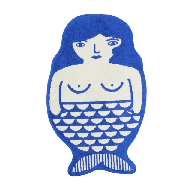 Donna Wilson Mermaid Badematte 50x75 Baumwolle