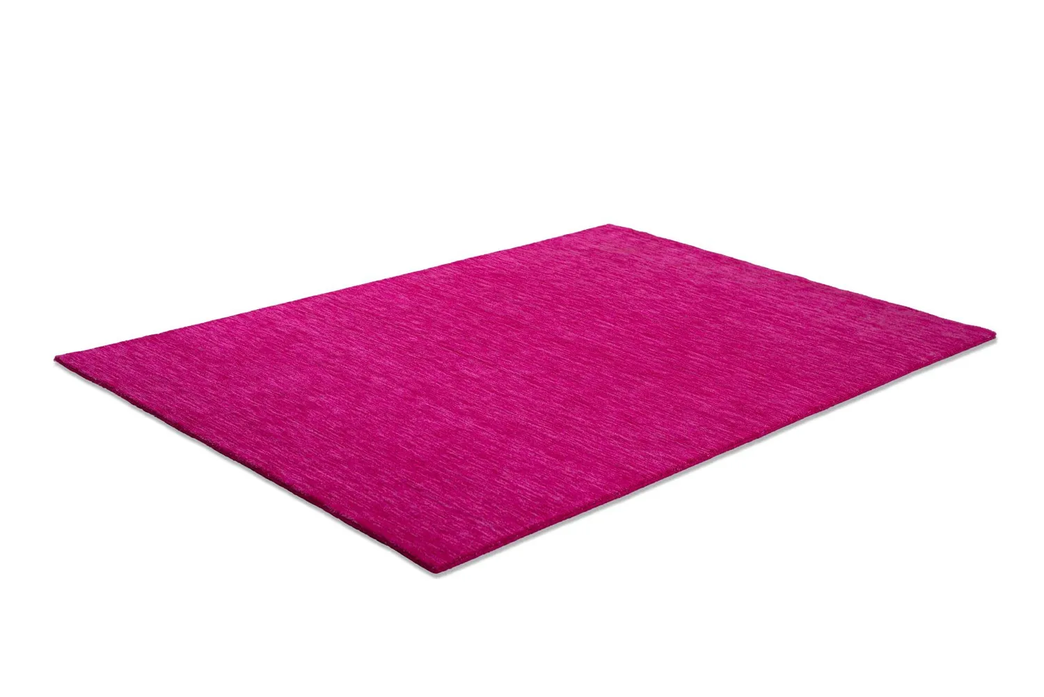 THEKO Holi Teppich 40x60 Pink Schurwolle handgewebt modern