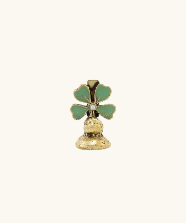 Doing Goods Lucky Kleeblatt Memohalter Messing