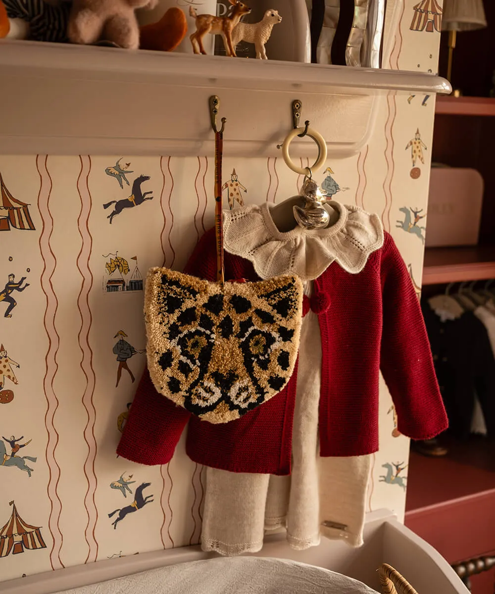 Doing Goods Tapis Amis Loony Leopard Wandbehang Wolle