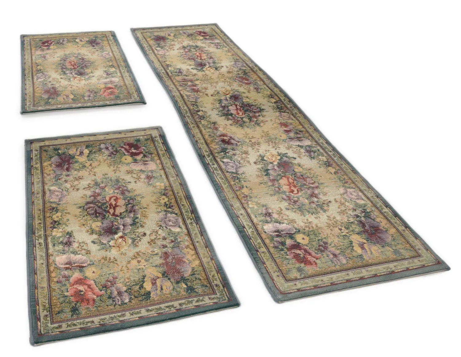 THEKO Gabiro Orientteppich 68x570cm bunt Blumendessin