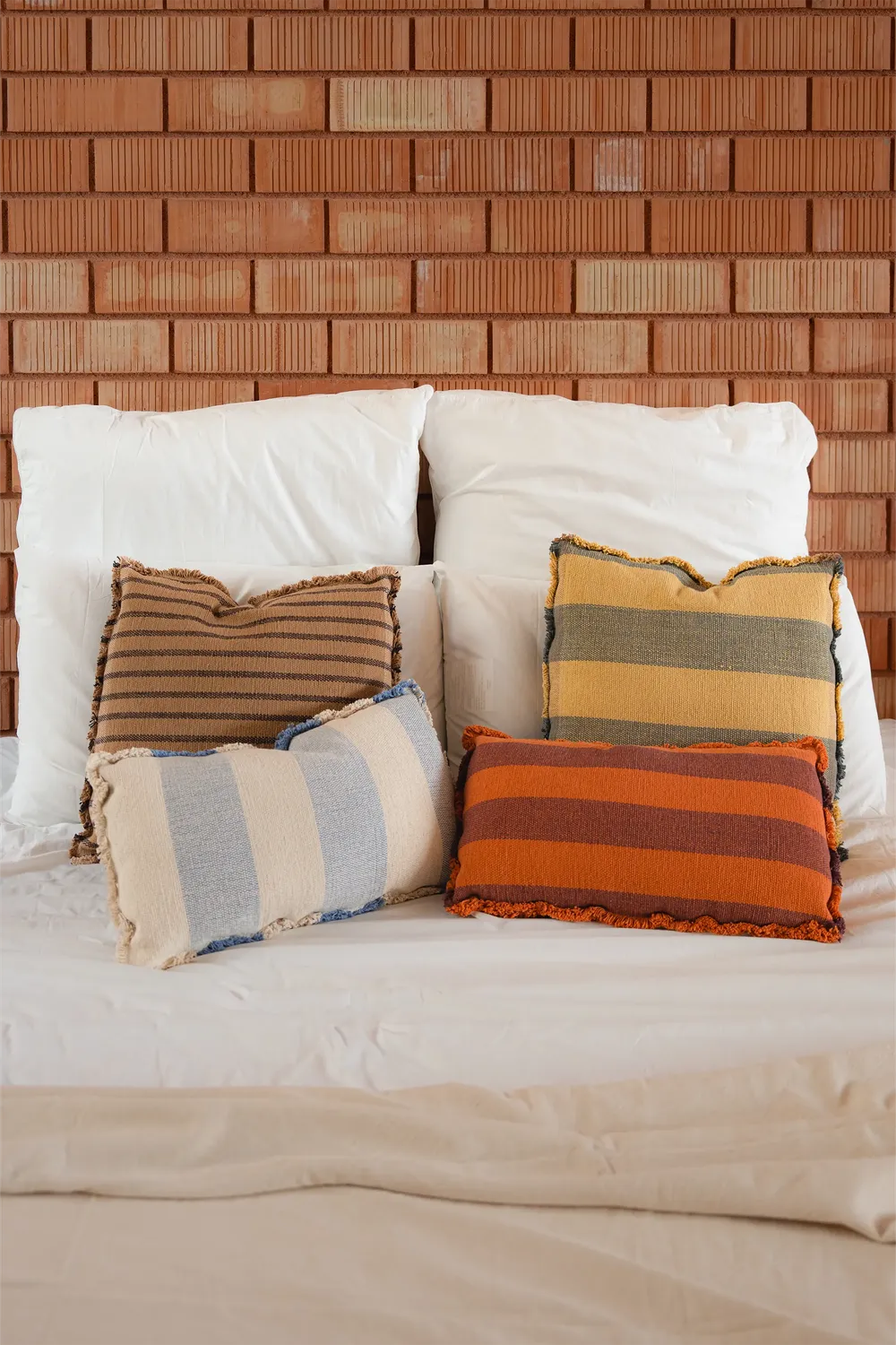 Lorena Canals Lines Kissen 30x50 cm Terracotta