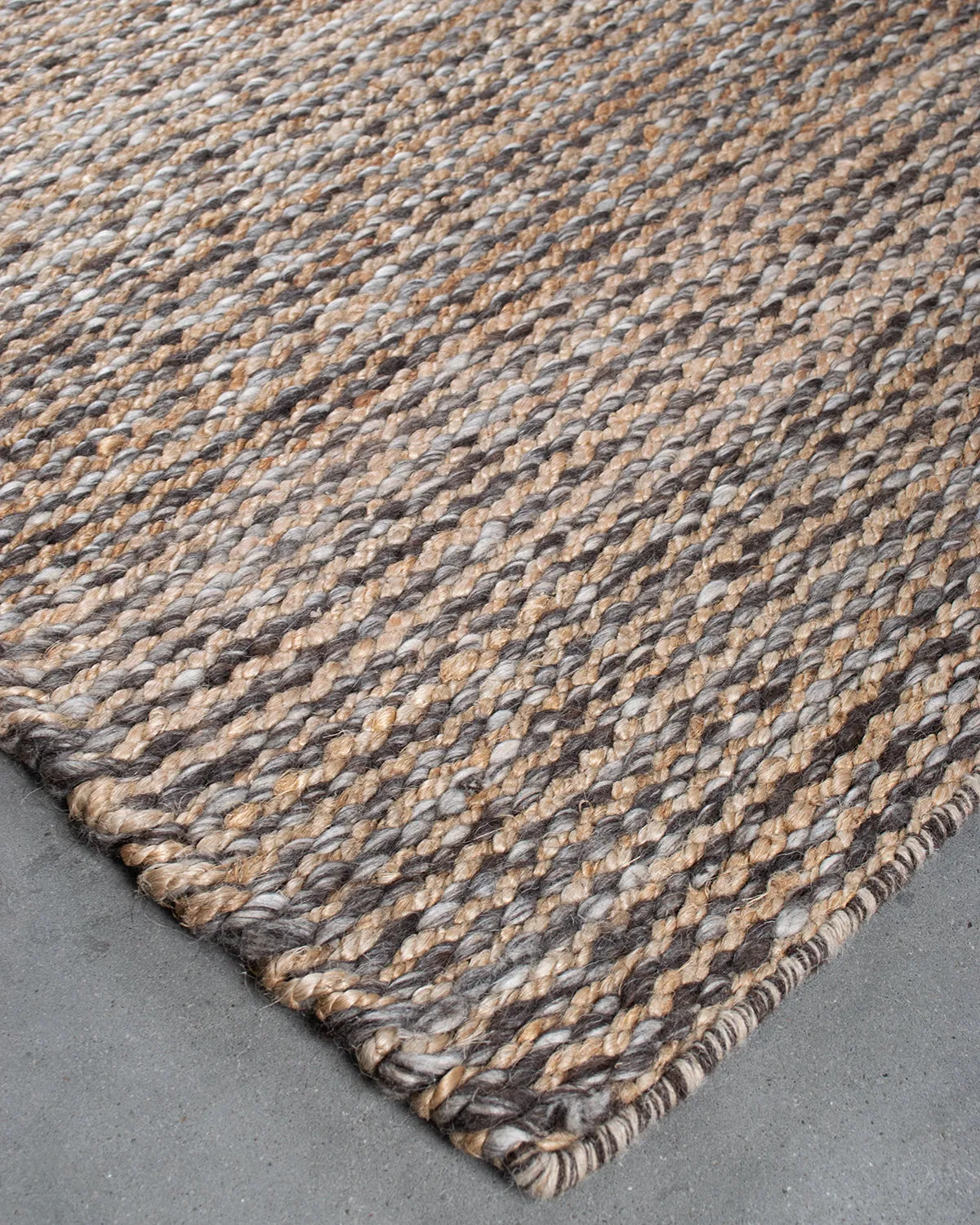 HC Interior Rugs Malta 7550-276 Teppich Grey Brown Nature handgewebt