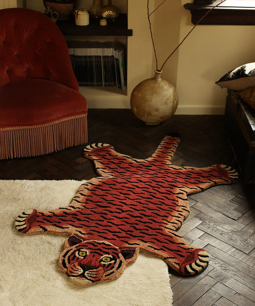 Doing Goods Tula Teppich Tiger Sage Large Wolle