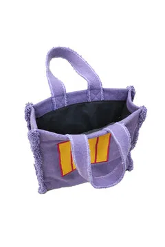 Lorena Canals Purple Cell Stofftasche Lila Baumwolle