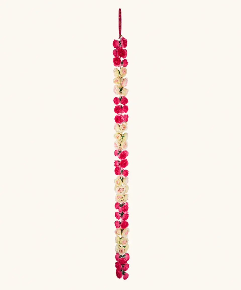 Doing Goods Rosenbouquet Girlande 203cm Rosa-Weiß