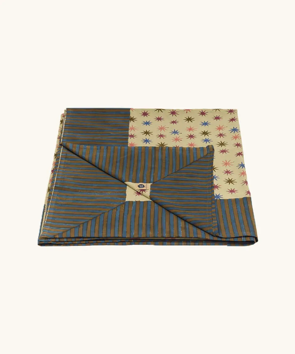 Doing Goods Noa Double Star Plaid 240x280 Beige