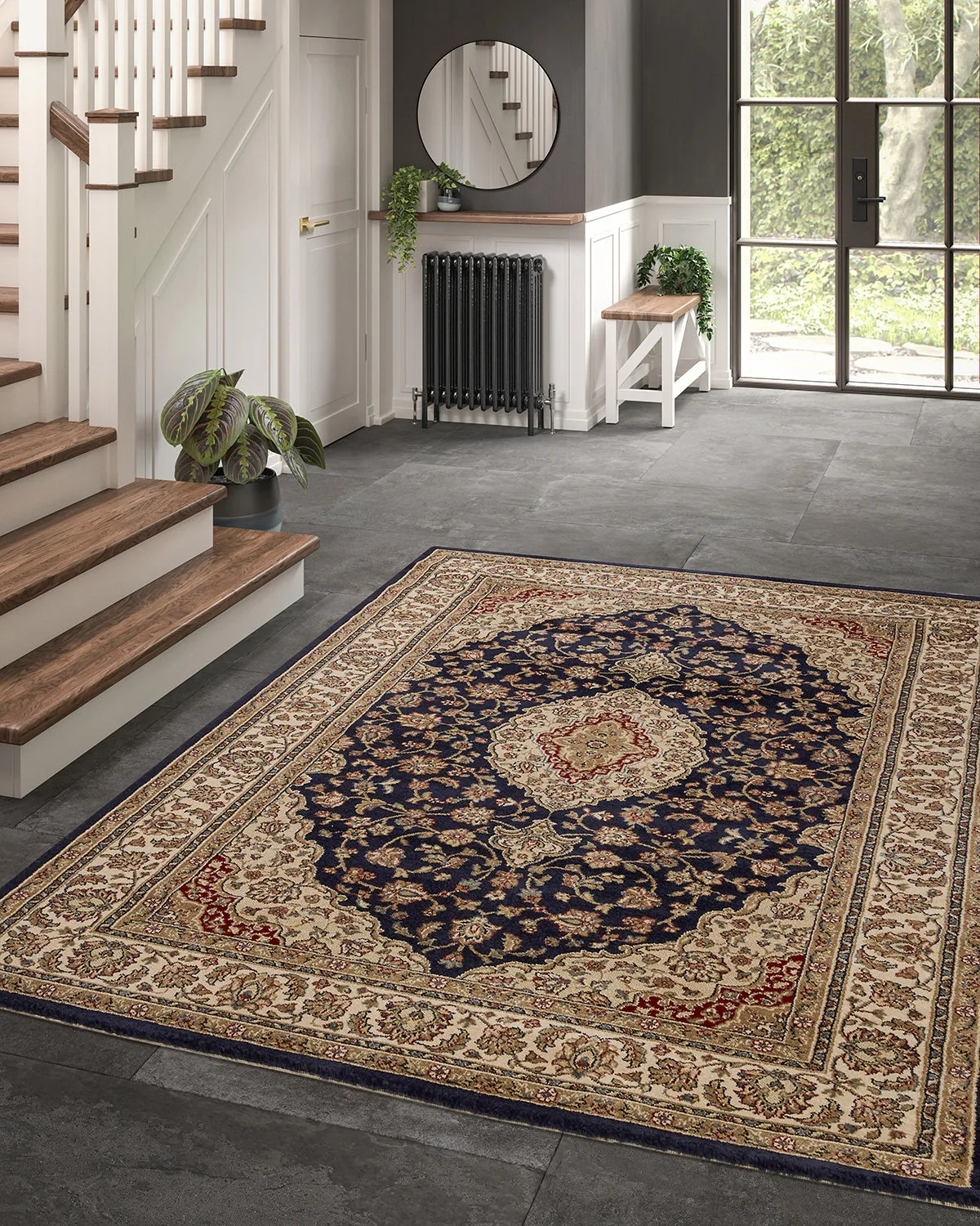 HC Interior Rugs Mira 55011-092 Teppich Blue Orient-Look